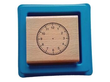 Uhrenstempel mit Ziffern