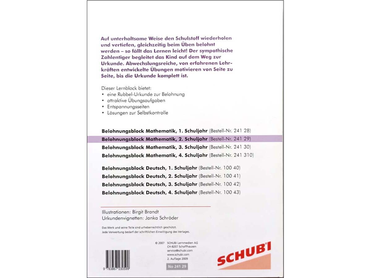 Belohnungsblock Mathematik 2.Klasse – Bild 4