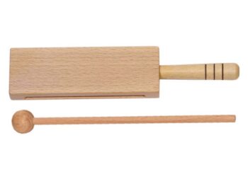Holzblocktrommel mit Griff