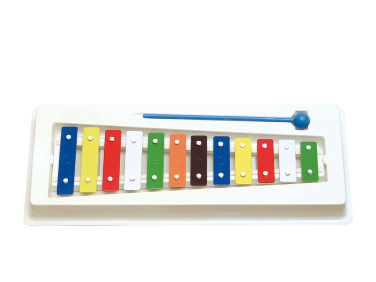 Metallophon mit bunten Klangplatten – Bild 1