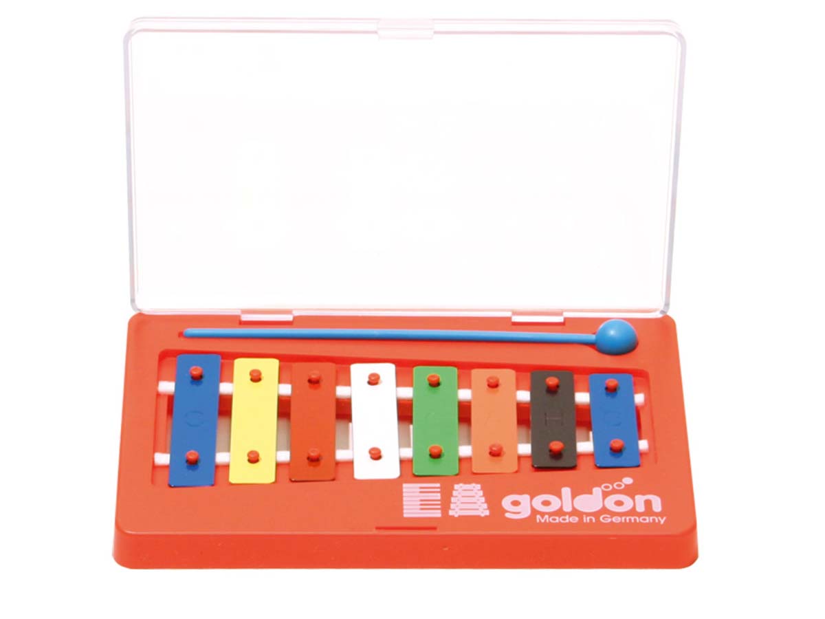 Metallophon mit bunten Klangplatten – Bild 1