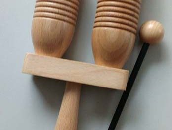Wooden Agogo groß