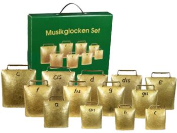 Musikglockensatz MG 04 im grünen Koffer