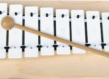 Metallophon weiße Klangplatten