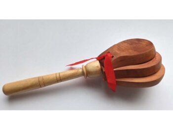 Stielkastagnette aus Weichholz