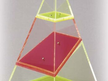 4-seitige Pyramide, zerlegbar