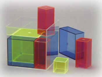 Würfel zur Demonstration der Formel (a+b)³