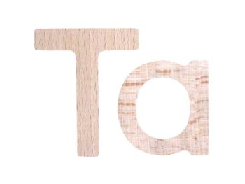 Holzbuchstaben - 88 Teile