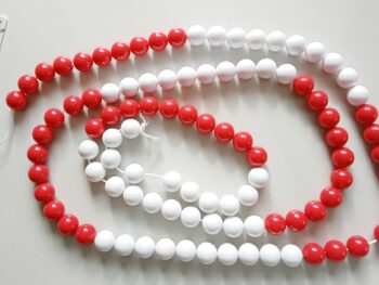 Demonstrationskette bis 100 - 10 rot / 10 weiß