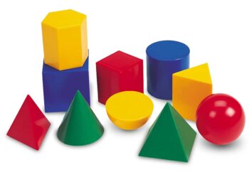 Geometrische Körper aus Kunststoff