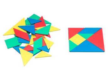 Schüler-Tangram in 4 Farben