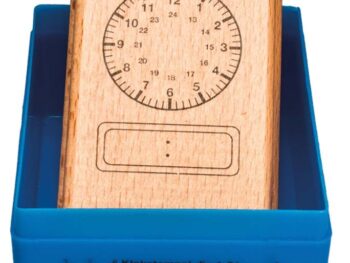 Uhr-Stempel, analog-digital