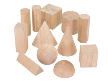 Geometrische Körper aus Holz