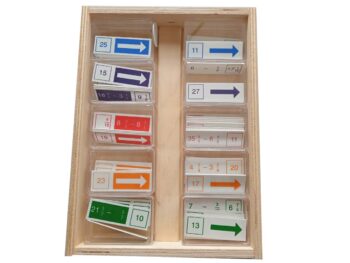 Brüche-Domino in Zahlen subtrahieren