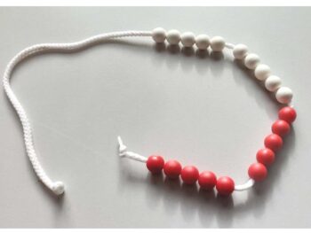 Rechenkette bis 20 - 10 rot / 10 weiß
