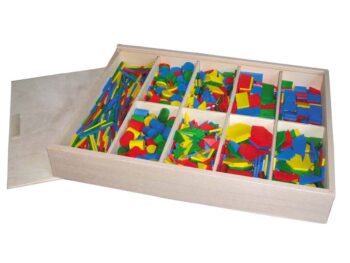 Bunte Legematerialkiste