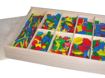 Bunte Legematerialkiste