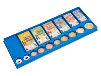 Euro Rechengeld in Kasse