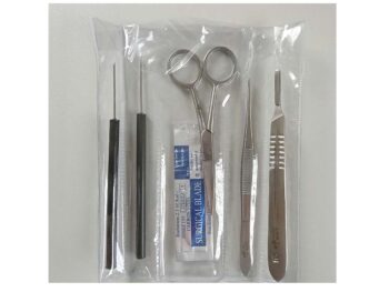 Präparierbesteck in Kunststoffbox