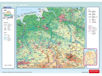 Niedersachsen, physisch/politisch