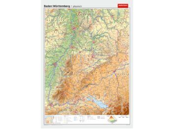 Baden-Württemberg - physisch / politisch