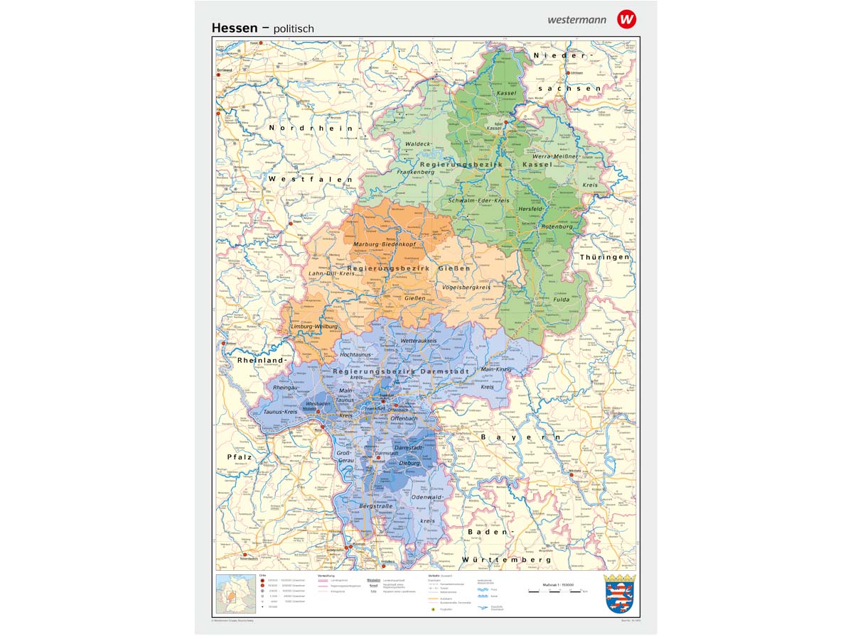 Hessen - physisch / politisch – Bild 2