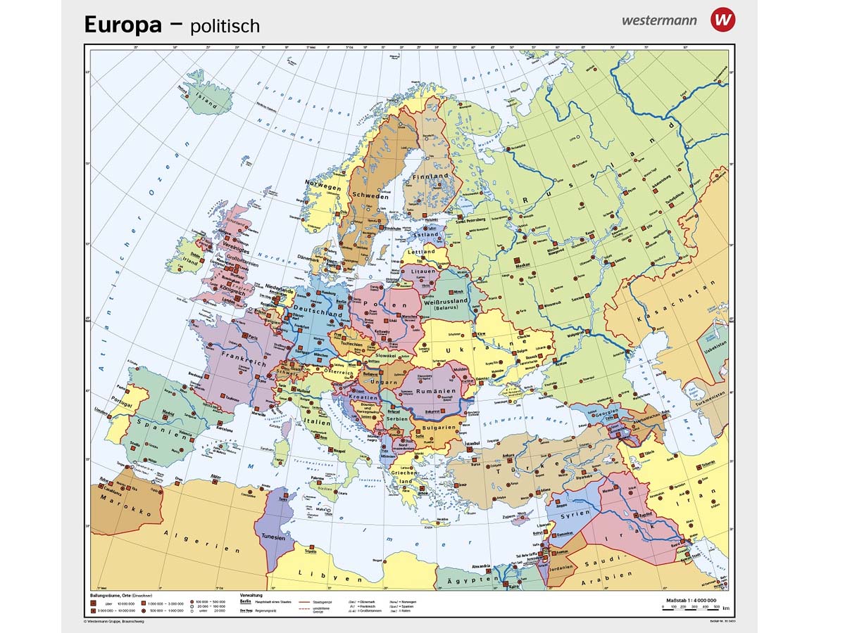 Europa - physisch / politisch – Bild 2