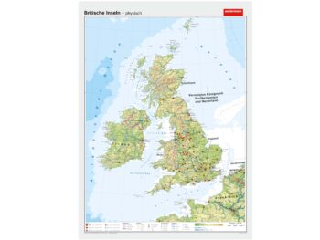 Britische Inseln - physisch / politisch
