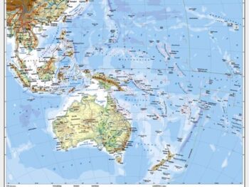 Australien und Ozeanien - physisch / politisch