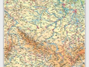 Thüringen - physisch / politisch