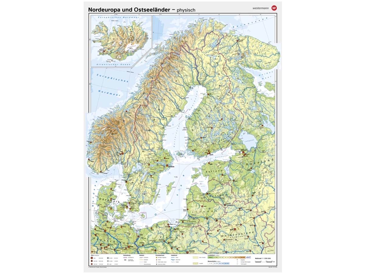 Nordeuropa/Ostseeländer - physisch – Bild 1