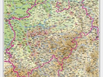 Nordrhein-Westfalen - physisch / politisch