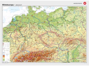 Mitteleuropa - physisch / politisch