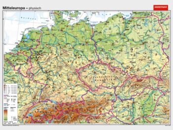 Mitteleuropa - physisch / politisch