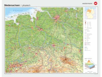 Niedersachsen - physisch / politisch