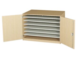 Bilderschrank für Kleinformate mit Einlegeböden