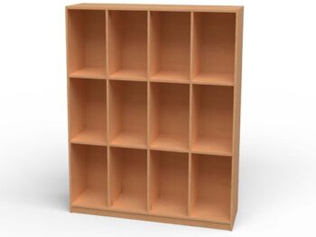 Schulranzen-Regal mit 12 Fächern