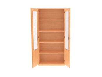 Schrank mit 2/3 Türen-Glasausschnitt