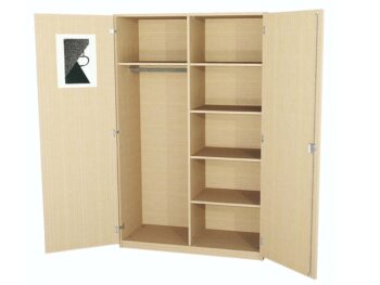 Garderobenschrank mit Spiegel