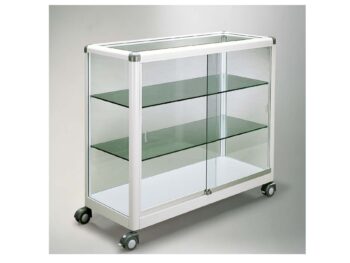 Fahrbare Vitrine