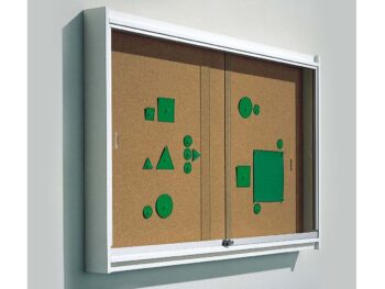 Holzrahmenvitrine - Rückwand Kork