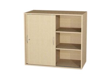 Aufsatzschrank mit Schiebetüren und Mittelwand
