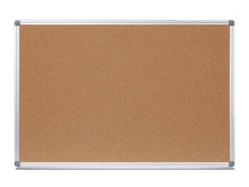 Naturkorktafel - mit Ablage