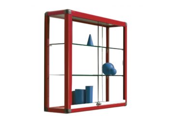 Wandvitrine mit Alu-Rahmen