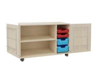 Fahrbares Musikregal - Musikschrank