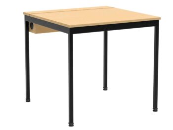 EDV-Tisch mit Holzkabelkanal