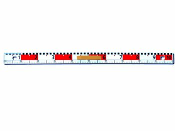 Flachprofil-Lineal mit cm+dm-Skala