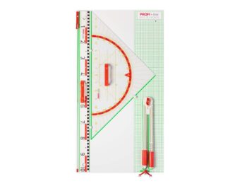 Wandtafelgerätesatz PROFI-linie II mit 80 cm Geowinkel