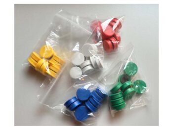 Magnete mit Colorkappe - einfarbig