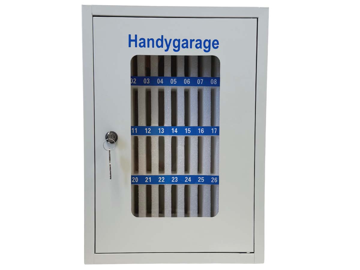 Handytresor aus Stahl mit 36 Slots mit Zylinderschloss – Bild 1